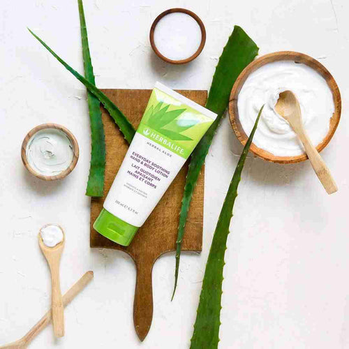 HERBAL ALOE תחליב ידיים וגוף