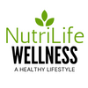 NutriLife Wellness logo with green leaves on a white background