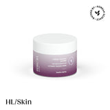 צנצנת קרם למיצוק מרקם העור HL/SKIN של הרבלייף על רקע לבן